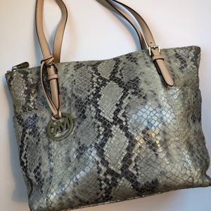 Michael Kors snake skin handbag